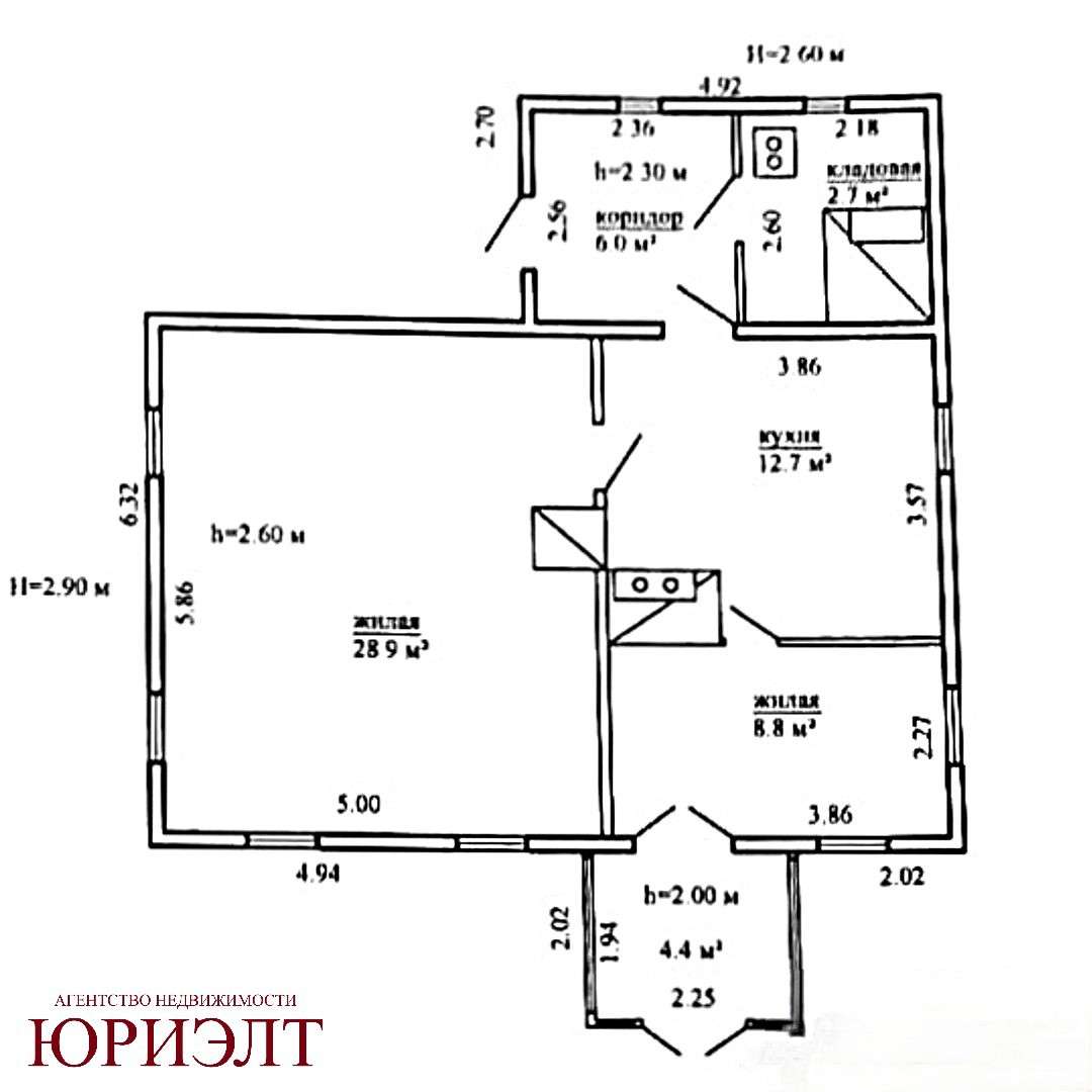  63.5м.кв., Новосёлки